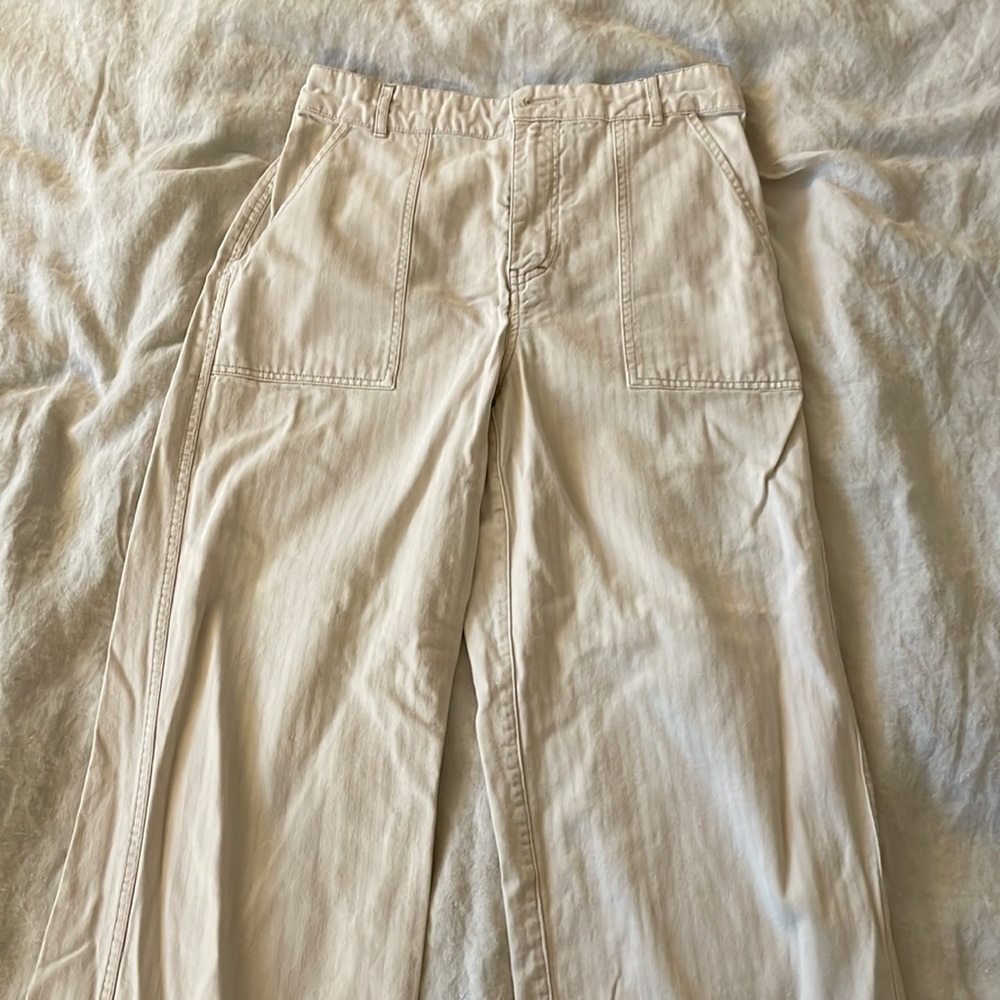 Free People Sunday Skies high-rise cropped pants